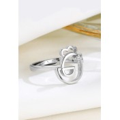 LDR24342 S925純銀可愛小雞開口戒指