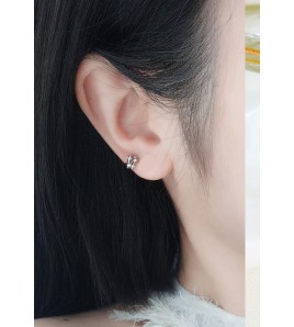 LDR24344 S925純銀簡約耳環