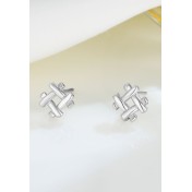 LDR24344 S925純銀簡約耳環