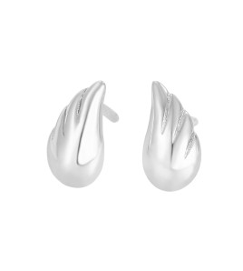 LDR24346 S925純銀簡約個性翅膀耳環