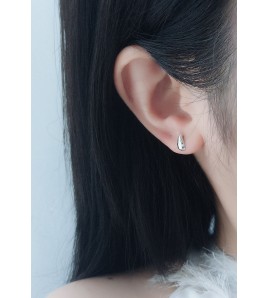 LDR24346 S925純銀簡約個性翅膀耳環