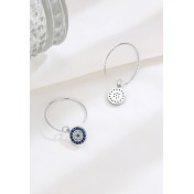 LDR24360 S925純銀惡魔之眼耳環