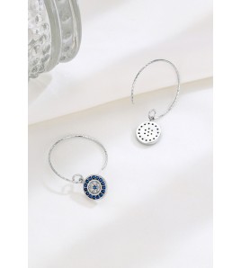 LDR24360 S925純銀惡魔之眼耳環