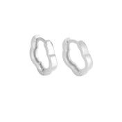 LDR24367 S925純銀花朵耳環