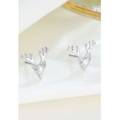 LDR24370 S925純銀小鹿耳環