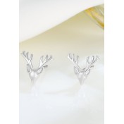 LDR24370 S925純銀小鹿耳環