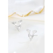 LDR24370 S925純銀小鹿耳環