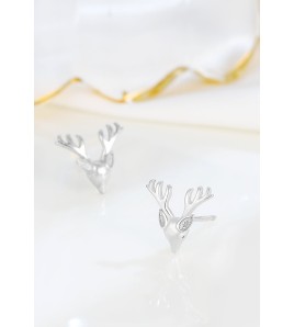 LDR24370 S925純銀小鹿耳環