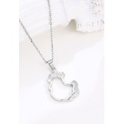 LDR24371 S925純銀韓版小雞項鍊款項鏈