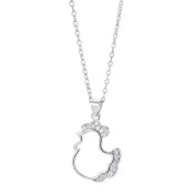 LDR24371 S925純銀韓版小雞項鍊款項鏈