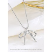 LDR24376 S925純銀蝴蝶結項鏈