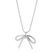 LDR24376 S925純銀蝴蝶結項鏈