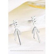 LDR24377 S925純銀蝴蝶結耳環