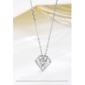 LDR24382 S925純銀超人鋯石項鏈