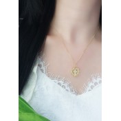 LDR24383 S925純銀愛心十字架項鏈