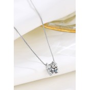 LDR24384 S925純銀優雅鋯石項鏈