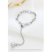 LDR24389 S925純銀簡約圓珠戒指