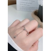 LDR24389 S925純銀簡約圓珠戒指