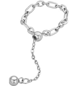 LDR24389 S925純銀簡約圓珠戒指