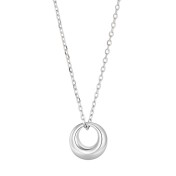 LDR24391 S925純銀簡約圓環項項鏈