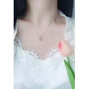 LDR24391 S925純銀簡約圓環項項鏈