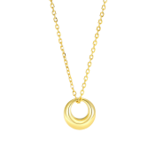 LDR24391 S925純銀簡約圓環項項鏈