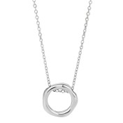 LDR24394 S925純銀不規則圓圈項項鏈