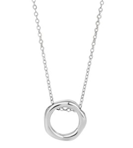 LDR24394 S925純銀不規則圓圈項項鏈