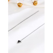 LDR24396 S925純銀水晶寶石耳環