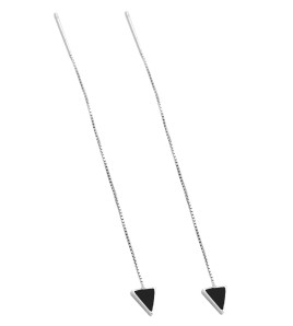 LDR24396 S925純銀水晶寶石耳環