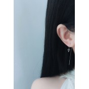 LDR24396 S925純銀水晶寶石耳環