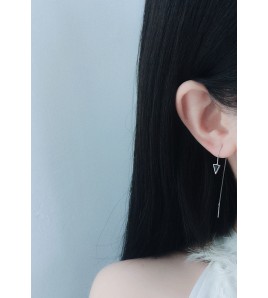 LDR24396 S925純銀水晶寶石耳環