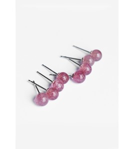 LDR24397-10 S925純銀草莓晶耳環