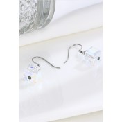 LDR24397-19 S925純銀水晶寶石耳環