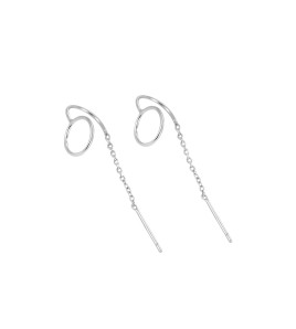 LDR24400 S925純銀簡約圓圈耳線耳環