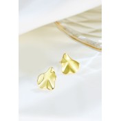 LDR24403 S925純銀不規則凹凸耳環