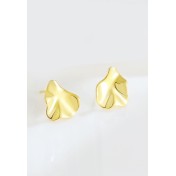 LDR24403 S925純銀不規則凹凸耳環