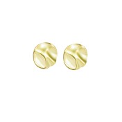 LDR24404 S925純銀不規則凹凸耳環