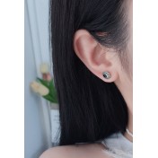 LDR24408 S925純銀雙環圓圈耳環