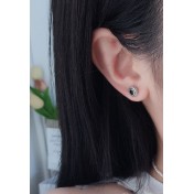 LDR24408 S925純銀雙環圓圈耳環