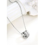 LDR24412 S925純銀三環圓圈項鏈