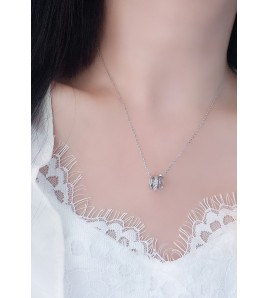 LDR24412 S925純銀三環圓圈項鏈