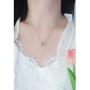 LDR24415-2 S925純銀光面小蠻腰項鏈