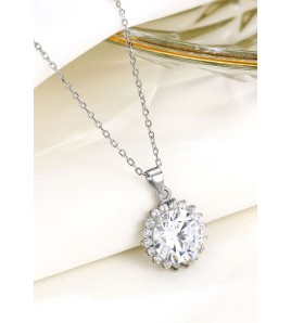 LDR24420 S925純銀太陽花項鏈