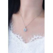 LDR24420 S925純銀太陽花項鏈