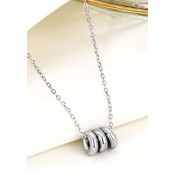 LDR24421 S925純銀三環圓圈項鏈