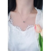 LDR24421 S925純銀三環圓圈項鏈