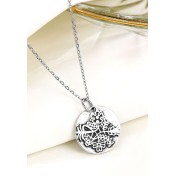 LDR24423 S925純銀復古獅子硬幣項鏈