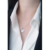 LDR24423 S925純銀復古獅子硬幣項鏈