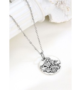 LDR24423 S925純銀復古獅子硬幣項鏈